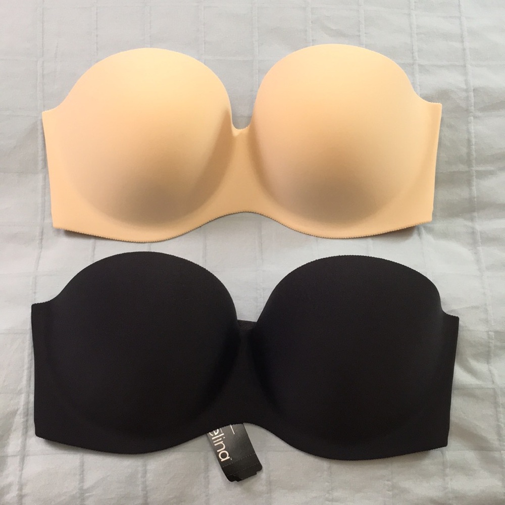 Felina Strapless Bras Black & Nude NWT!